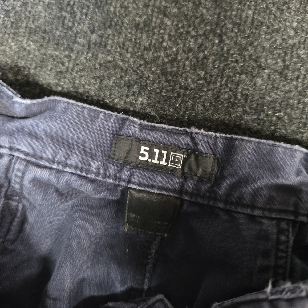 5.11 Tactical Mens Cargo Pants Navy Blue Cotton Work Utility Trousers 30x28
